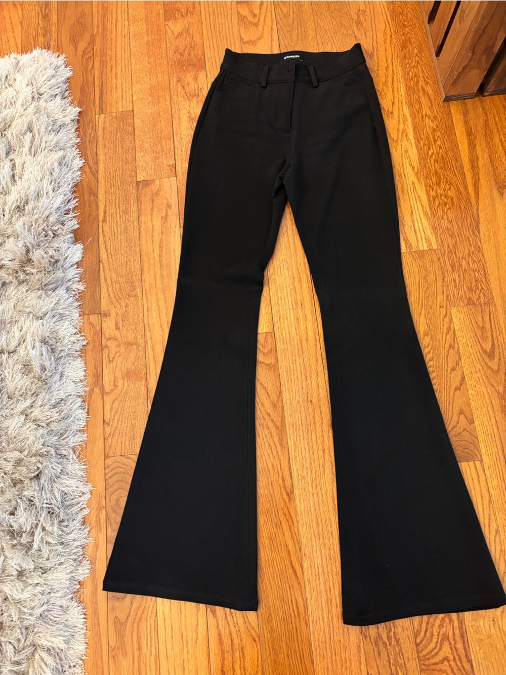 Express Black Stretch Flare Jeans